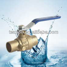 CXC fully welded lead free brass ball cock drain valves sweat*sweat